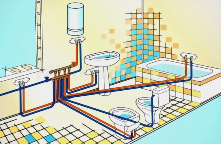 как спрятать трубы сантехнические в ванной, туалете, на кухне